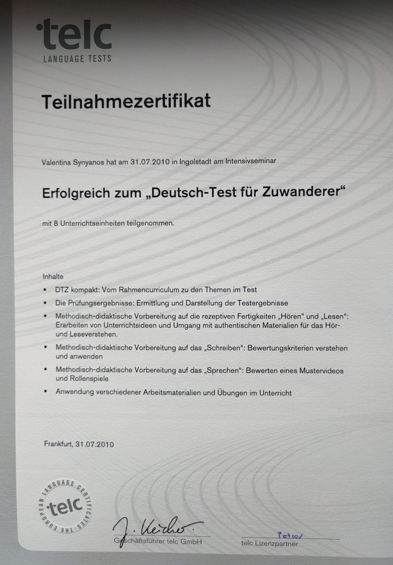 telc — Deutsch-Test für Zuwanderer